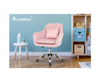 ALFORDSON Velvet Office Chair Orla Pink