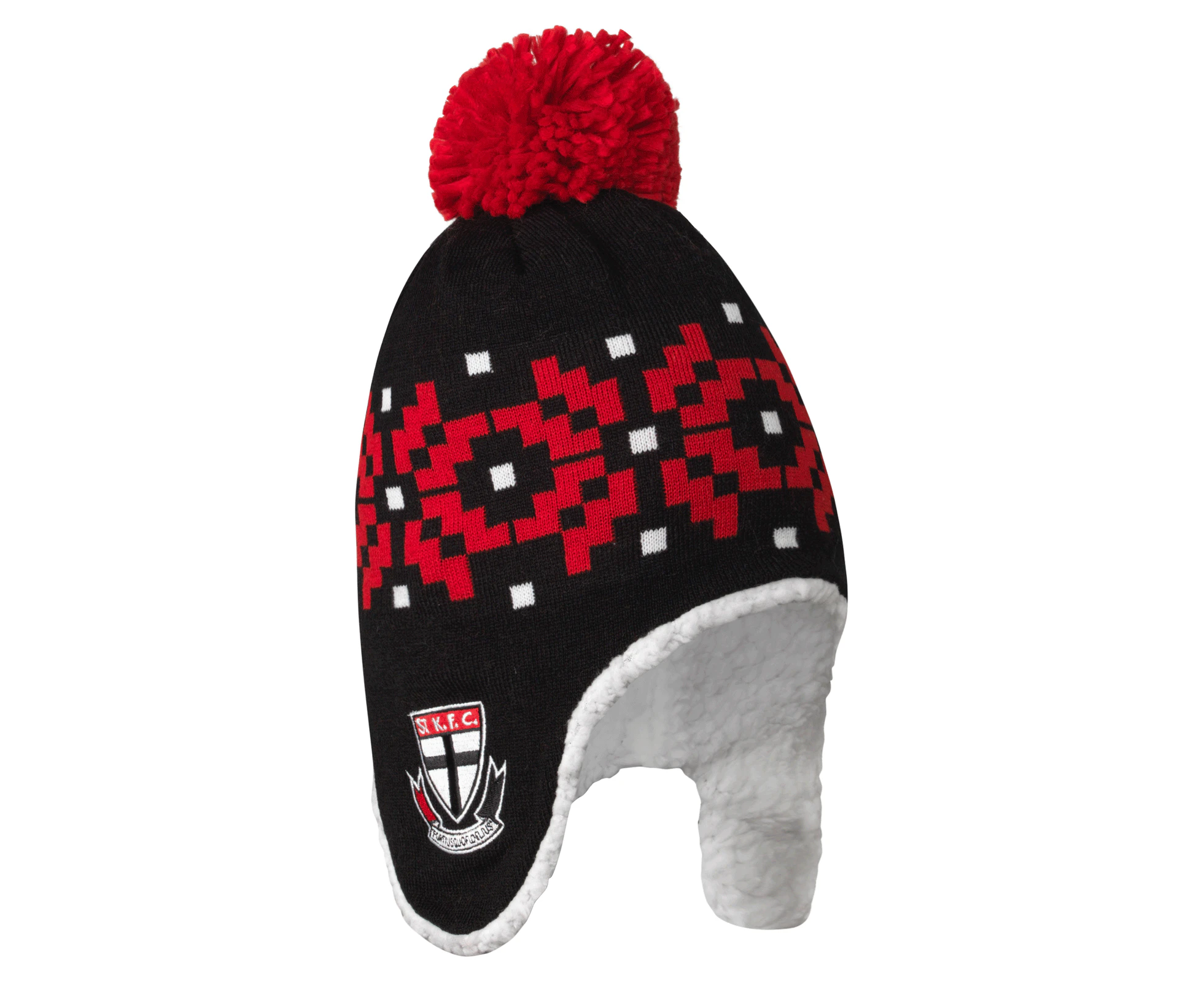 St Kilda Saints AFL 2022 PlayCorp Sherpa Fleece Beanie! W22