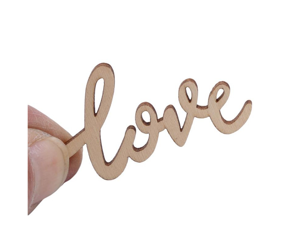 Wooden Fashion Wedding LOVE Wooden Wedding Supplies Scrapbook Scene Props  Decorations