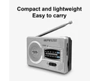 BC-R2033 AM FM Radio Pocket Size Low Power Consumption Built-in Speaker Full Band Mini Radio Recorder for Home