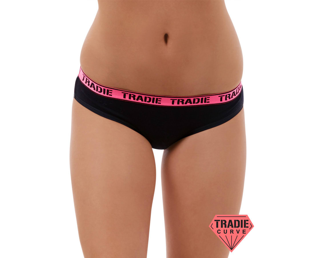 Ladies Tradie 6 Pack Size 18-26 Hi-Kini Underwear Hi Cut Bikini