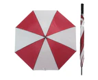 1pce Red 107cm Golf Umbrella Large Automatic Open Waterproof - Red