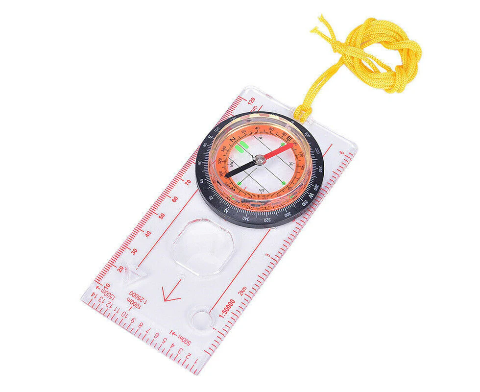 Protractor Orienteering Baseplate Compass Ruler Camping Maps Lensatic Tactical