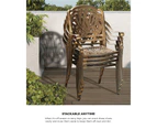 Livsip Outdoor Dining Chairs Set 2 Piece Bistro Set Cast Aluminum Patio Garden Furniture
