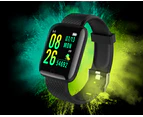 BLACK LORD Bluetooth Smart Bracelet Heart Rate Monitor Smart Watch Pedometer Model - Zeta E144