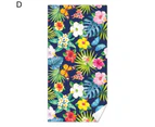 Beach Towel Sand Free Quick Dry Large Floral Print Microfiber Beach Towel for Travel D