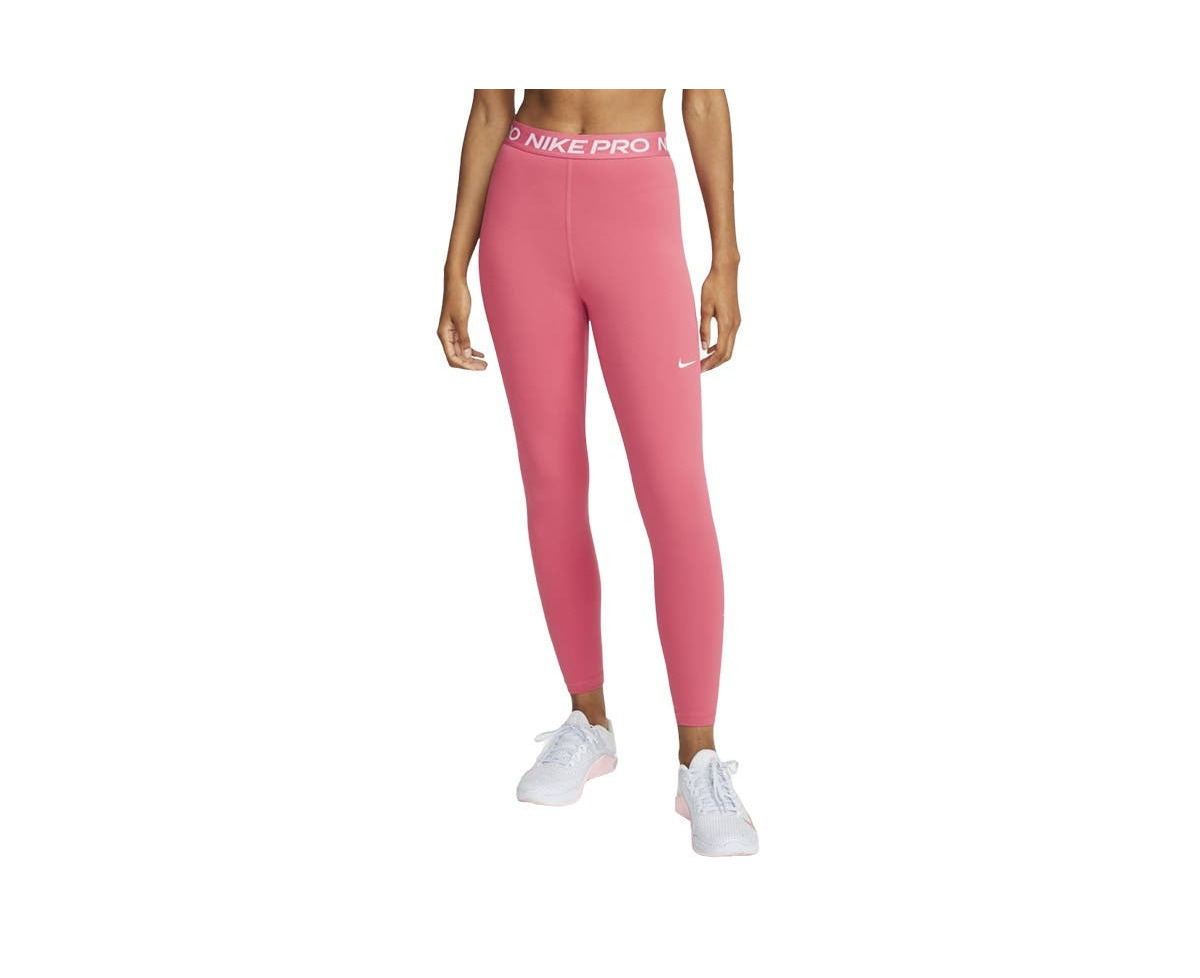 Nike Pro 365 7/8 Women's Tennis Tights - Archaeo Pink/White