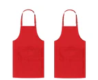 2 Pack Adjustable Bib Apron Waterdrop Resistant with 2 Pockets Cooking Kitchen Aprons for Women Men Chef