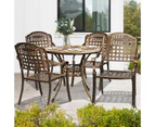 Livsip Outdoor Setting Dining Chairs Set of 2 Bistro Set Cast Aluminum Patio Garden Furniture