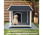 Alopet Dog Kennel Kennels House Outdoor Pet Wooden Large Cage Cabin Box Awning