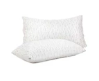 Giselle Set of 2 Rayon Single Memory Foam Pillow