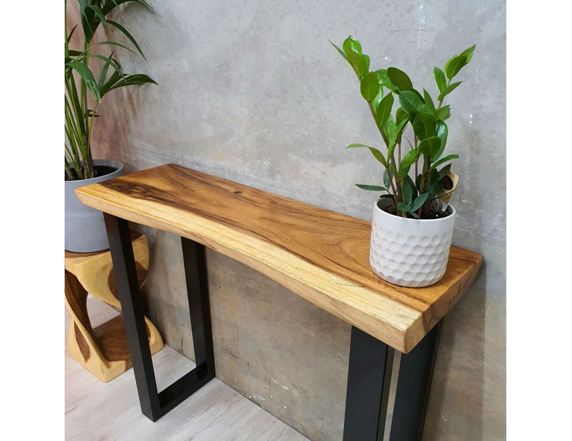 [Free Shipping]MANGO TREES "Bungalow" Console Hall Table Live Edge 100cmL - Natrual