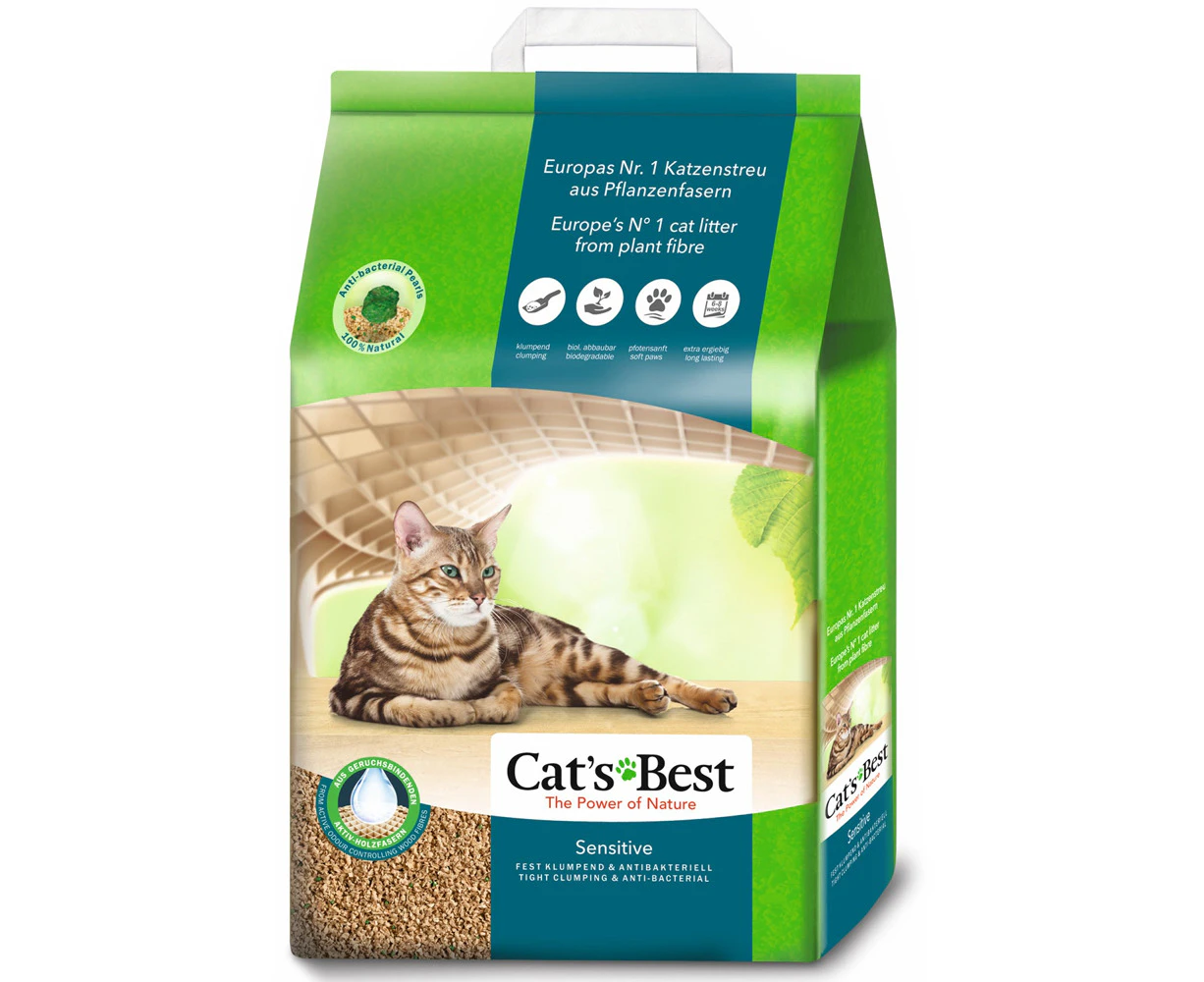 Cats Best Sensitive Bio Degradable Compostable Kitty Litter 8L / 2.9kg