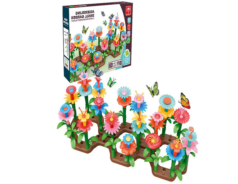 148-Piece Set Kids Flower Garden Building Toys Gardening Pretend Gift