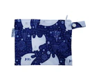 Small Waterproof Wet Bag with Zip 19 x 16cm - Sleepy Bear Design