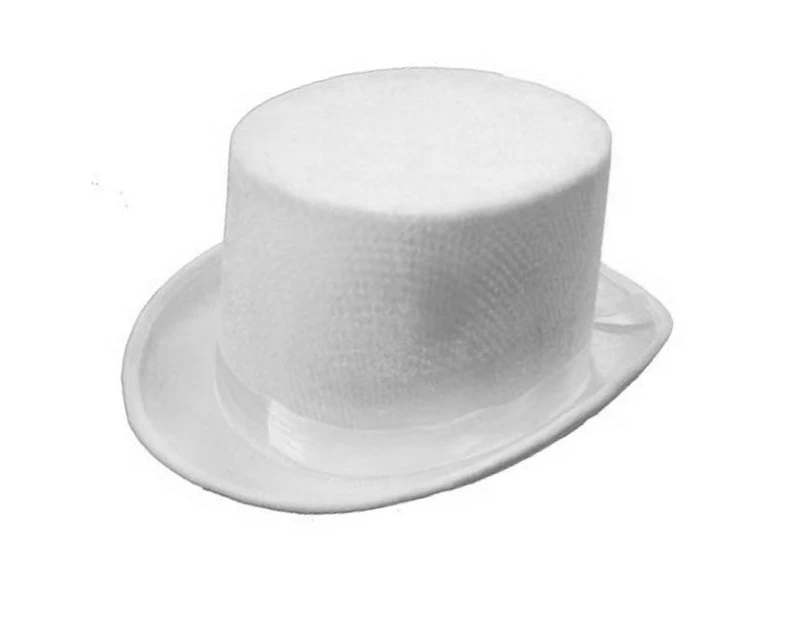 White Velvet Top Hat