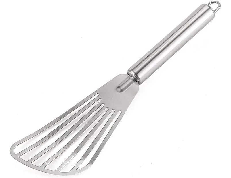 Fish Spatula Stainless Steel Slotted Kitchen Spatula Fish Meat Steak Turner For Turning Flipping Camping Fishing