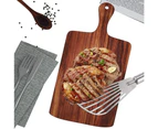 Fish Spatula Stainless Steel Slotted Kitchen Spatula Fish Meat Steak Turner For Turning Flipping Camping Fishing