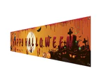 Happy Halloween Bloody Bat Pumpkin Ghost Print Party Backdrop Hanging Banner-130*150cm