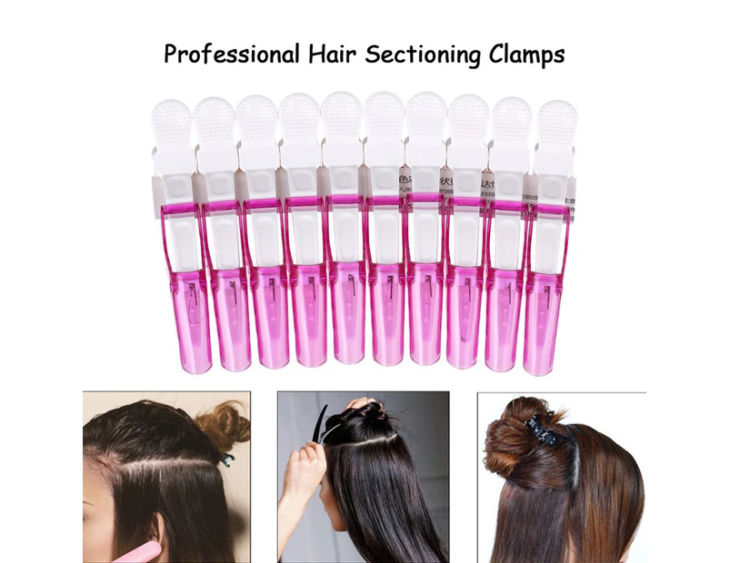 10Pcs Women Salon Hair Dye Perm Parting Styling Alligator Clip Hairpin Barrette