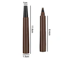 Eyebrow Pencil with a Micro-Fork Tip Applicator Creates Natural Looking Brows Effortlessly and Stays on All Day,