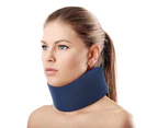 Neck Brace, Ergonomic Neck Support Bracket For Sleep, Relieve Neck Pain—Blue—L