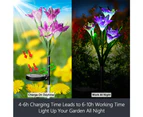 Solar Lights Outdoor Garden Decoration Flowers 6 Pack, Waterproof Solar Garden Lights
