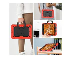 iPad Mini 5 / iPad Mini 4 Case with Screen Protector for iPad Mini 5th 4th Gen 7.9 Inch with Pen Holder Stand Hand Strap Shoulder Strap Red