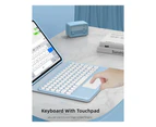 Keyboard Case for iPad Air 5 2022 / Air 4 10.9 inch 2020 / iPad Pro 11 2021 2020 2018 with Detachable Magnet Touchpad Keyboard & Pencil Holder Blue