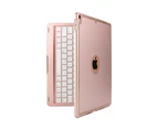 iPad Air 2019 3rd Generation 10.5 inch / iPad Pro 10.5 2017 Backlit Keyboard Case Protective Smart Stand Cover + Wireless Bluetooth Keyboard Rose Gold
