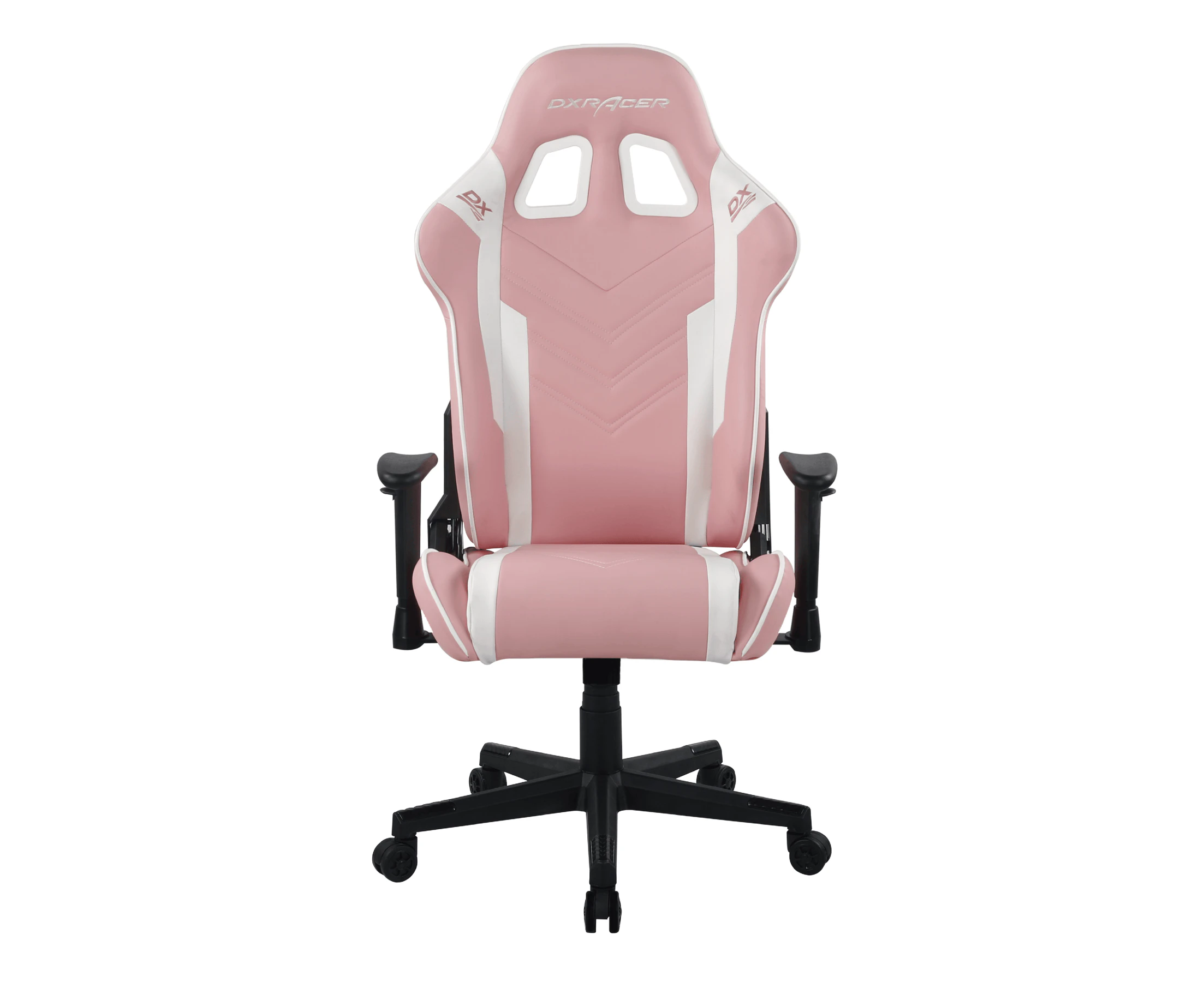 DXRACER 2022 Prince Racing Style Ergonomic Gaming Chair - Pink & White