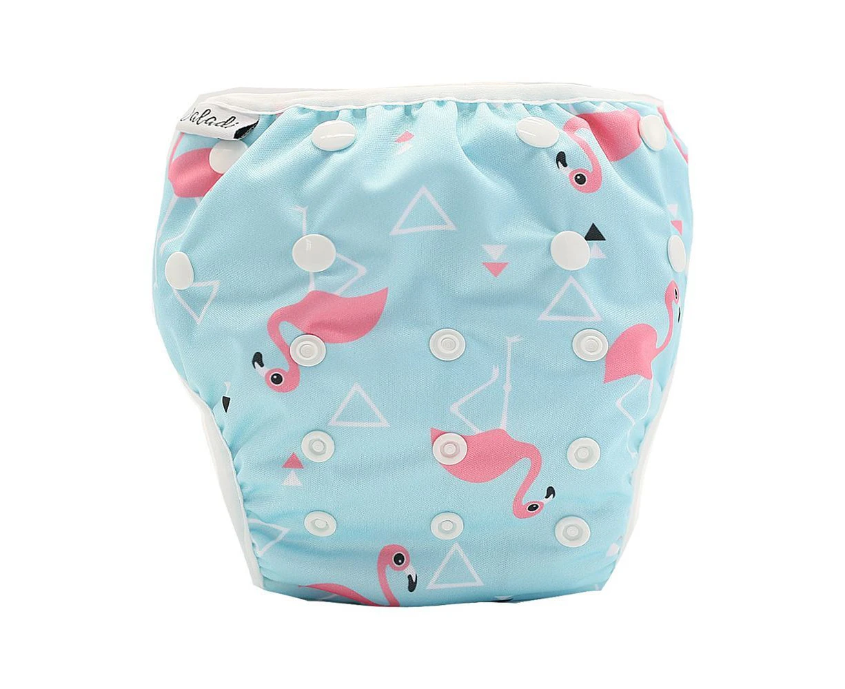 Reusable Swim Nappy - Flamingo