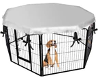 Dog Crate Cover for Outdoor and Indoor- Double Side Waterproof Windproof Shade Kennel Cover, Fits 24 Inches Crate with 8 Panel