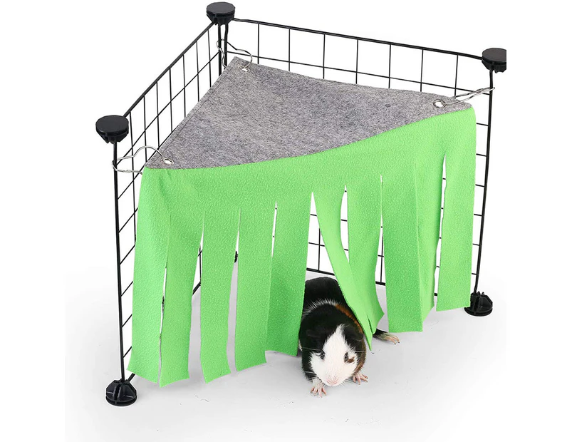 MEWTOGO 2 Pack Small Pets Hideaway Corner-Guinea Pig Hideaway Corner House Toy Cage for Guinea Pig Hamster Chinchilla Rabbit and Other Small Pet