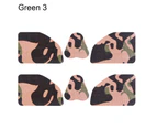 2 Set Outdoor  Face Sticker Sun-proof Breathable Accessory Winter Facial  Protective Pad for Outdoor-Green