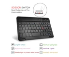Backlit Keyboard Case for Samsung Galaxy Tab A 8.0 inch 2019 with Pen Holder Model SM-P200 WiFi SM-P205 LTE Slim Stand Cover Black