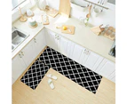 Absorbent kitchen carpet, soft diatom mud floor mat for use in front of sink, non-slip,-Black Lantern-40*60