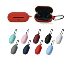 Centaurus Silicone Anti-dust Bluetooth-compatible Earphones Protective Case for Samsung Galaxy Buds-Red