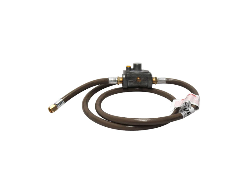 Bromic Universal Natural Gas Conversion Kit with 3/8 SAE Female Flare, 1500mm Hose 250Mj/hr Governor x 200mm Hose - NGCK4