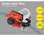 12V Water Pump High Pressure Self-priming Auto Switch Large Flow Caravan Boat