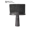 Hair Brush Professional Delicate Plastic Multifunctional Wide Application Hairdressing Tool Eye-catching Hair Sweeping Haircut Brush for Barber Shop-A