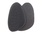 1Pair Forefoot Pad Sponge Massage Wear-resistant Cotton Half Yard Insoles - Black 1