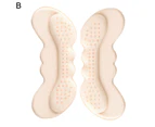 1Pair Invisible Heel Sticker Perfect Fitting Sweat-absorbing Sponge  Absorption Tailorable Heel Cushion Pads Insoles for Running-Pink B