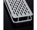 Single Tier Silver Shower Box Basket Soap Dish Rack Rack
