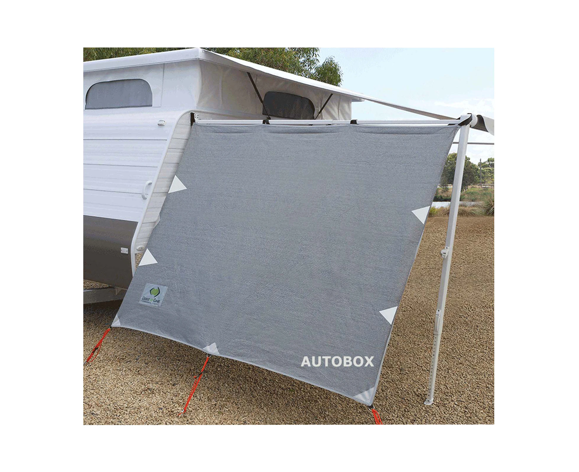 Coast Pop Top Privacy Screen Sun Shade End Wall Side for Caravan Roll Out Awning