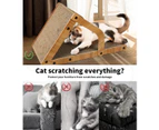 Pawz Cat Scratcher Scratching Board Corrugated Cardboard Scratch Bed Toy Pad Mat