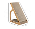 Pawz Cat Scratcher Scratching Board Corrugated Cardboard Scratch Bed Toy Pad Mat