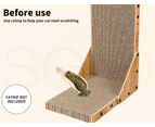 PaWz Cat Scratcher Scratching Board Corrugated Cardboard Scratch Bed Toy Pad Mat