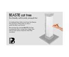 BEASTIE Cat Tree Scratching Post 92cm Beige