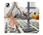 BEASTIE Cat Tree Floor to Ceiling 230-286cm Grey